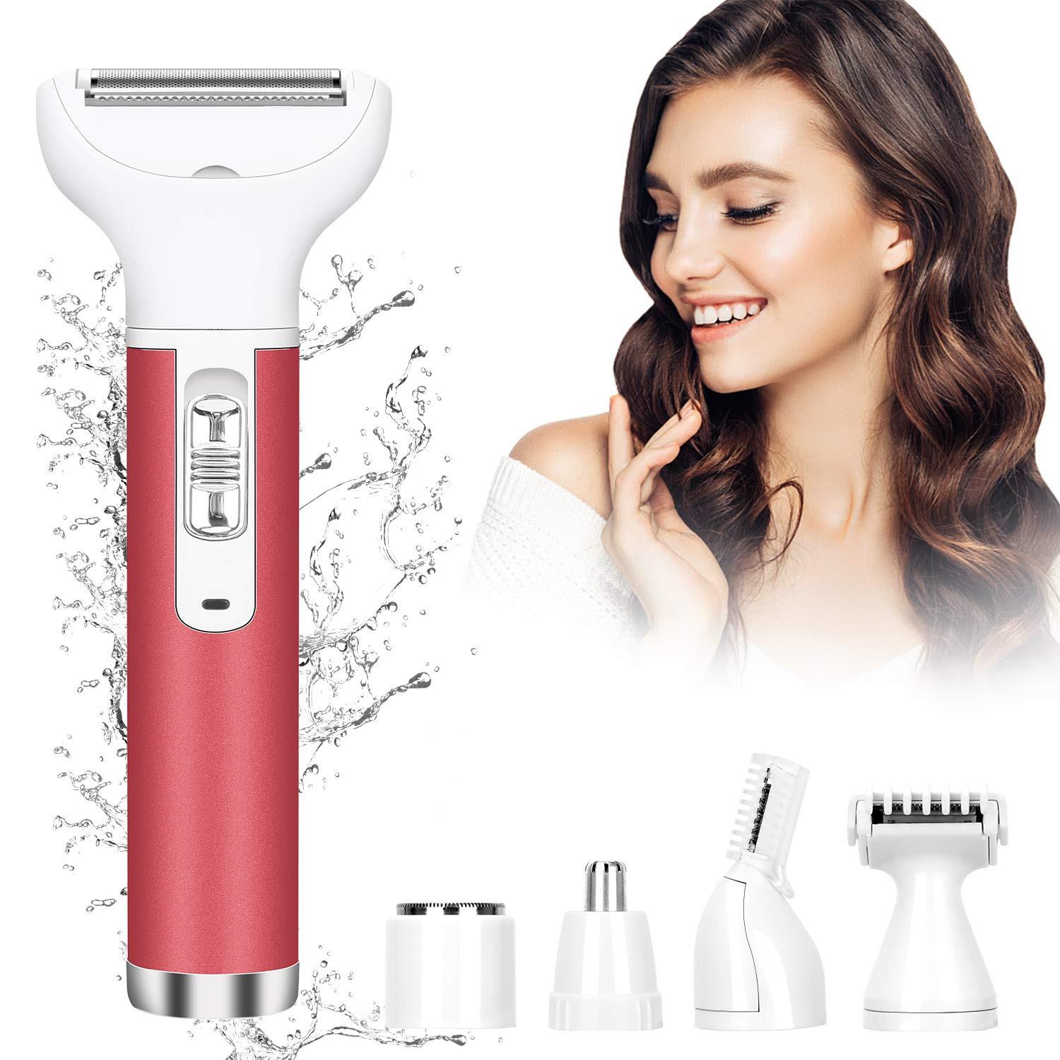 Bikini Trimmer for Women, 2-in-1 Electric Razors for Women, Lady Pubic Hair  Trimmer for Bikini Line/Legs/Arms/Armpits, Cordless Body Trimmer Safe Hair  Removal Groomer Kit, Mother's Day Gift : : Beauty & Personal