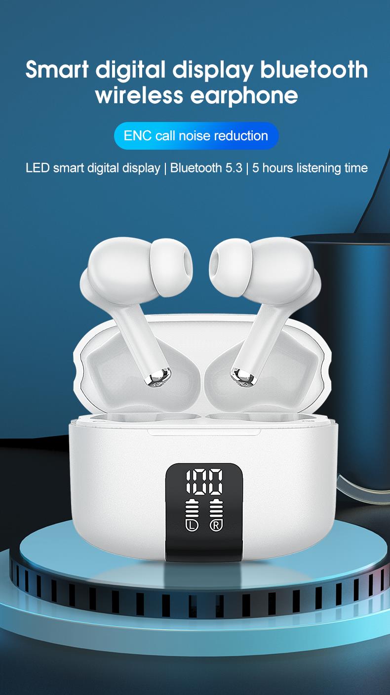 Bluetooth 5.3 Headphones 2022 Bluetooth Earbud with Dual Mic
