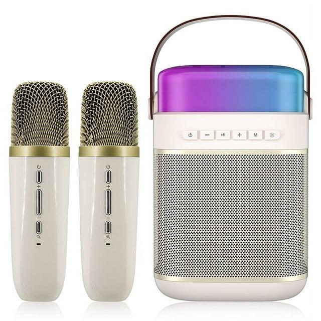 Karaoke Machine, Mini Portable Bluetooth Karaoke Singing Speaker for Adults Kid